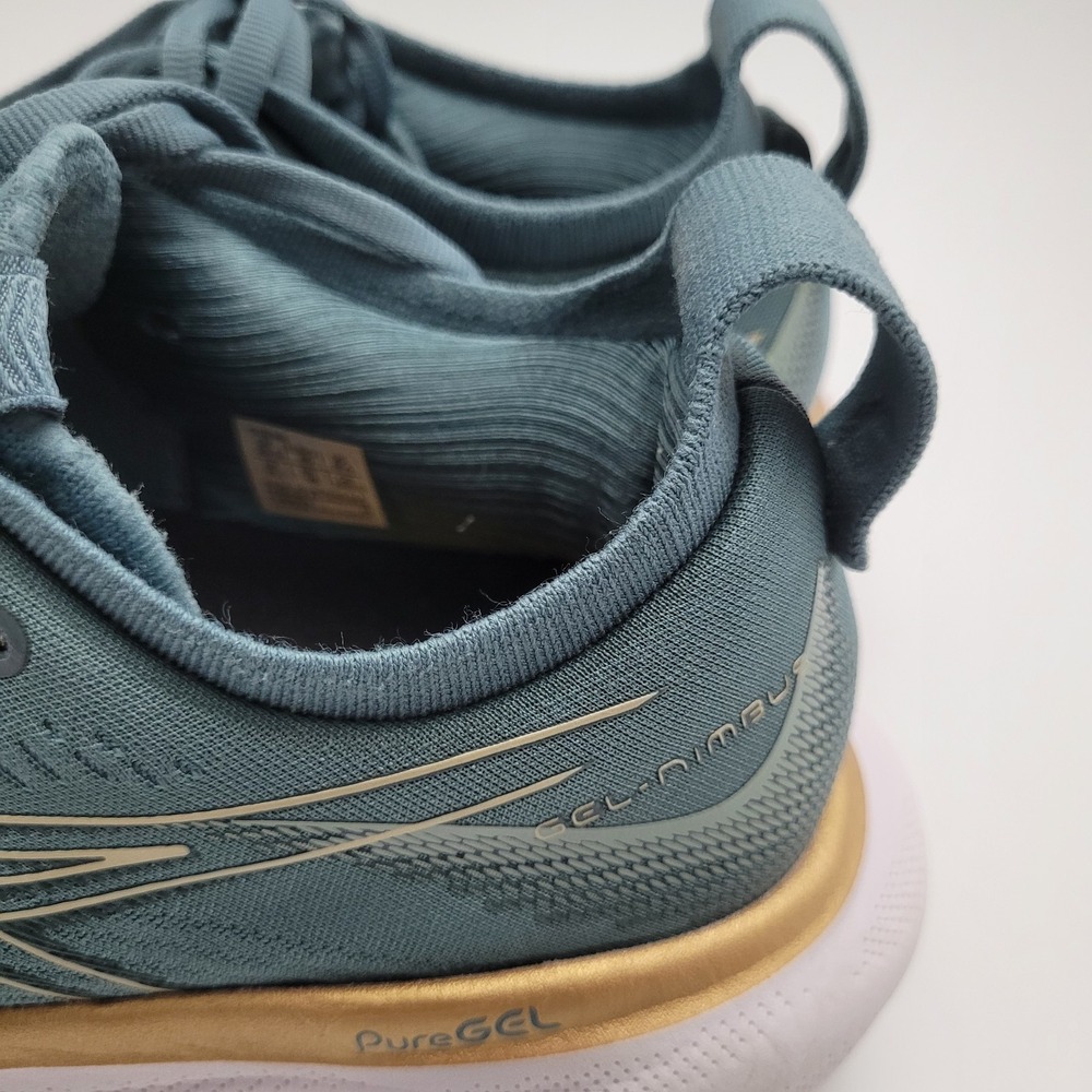 ASICS Gel-Nimbus 25 Running Shoes Women's 8.5 Trainers Foggy Teal Lace Up - Picture 7 of 14
